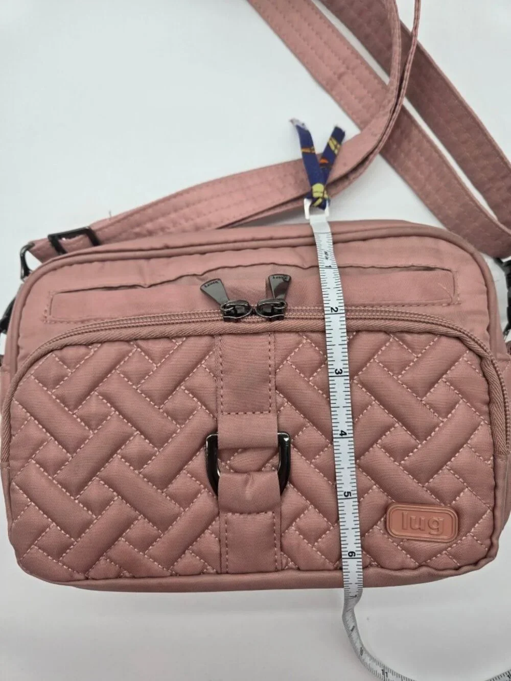 Lug Carousel Rose Quilted Nylon Convertible Crossbody Belt Bag Organizer